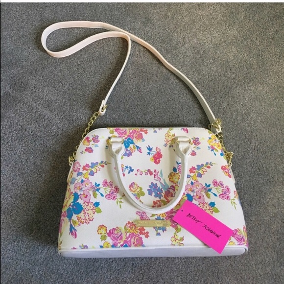 Betsey Johnson Handbags - Betsey Johnson Floral Bow Satchel